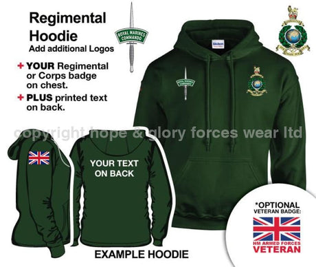 Royal Marines Units Embroidered Hoodie