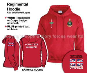 Royal Marines Units Embroidered Hoodie