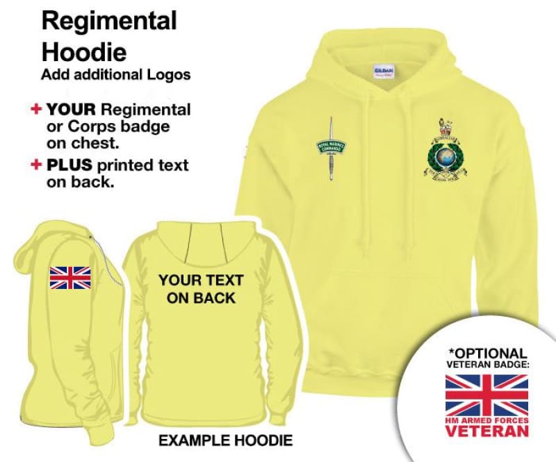 Royal Marines Units Embroidered Hoodie