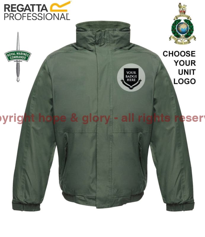 ROYAL MARINES UNITS Embroidered Regatta Waterproof Insulated Jacket