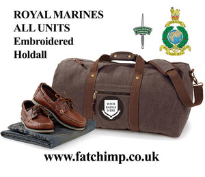 Royal Marines Units Vintage Canvas Holdall