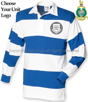 Royal Marines Units Striped Rugby Shirt