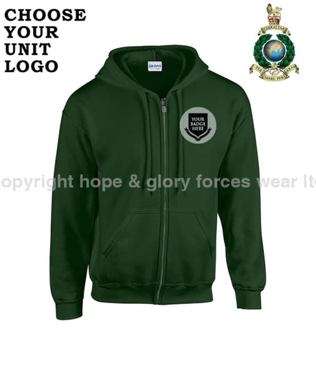 Royal Marines Units Unisex Full Zip Hoodie