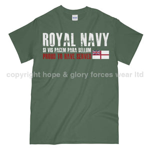 Royal Navy Proud To Have Served Unisex Printed T-Shirt