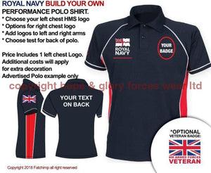 Polo Shirts - Royal Navy (Build Your Own) Men's Performance Polo Shirt