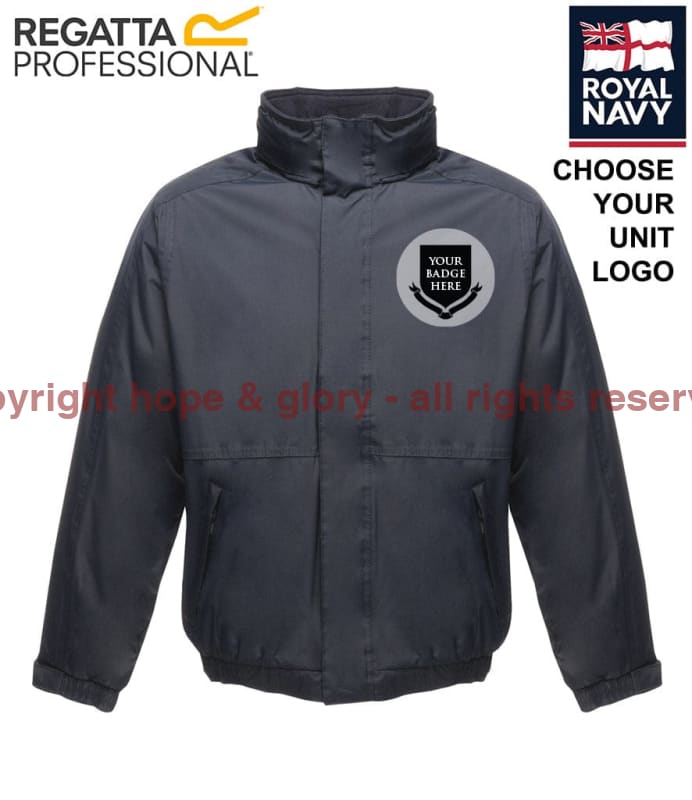 ROYAL NAVY UNITS Embroidered Regatta Waterproof Insulated Jacket