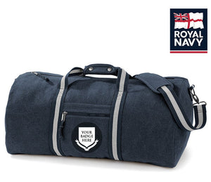 Royal Navy Units Vintage Canvas Holdall