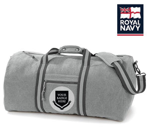 Royal Navy Units Vintage Canvas Holdall