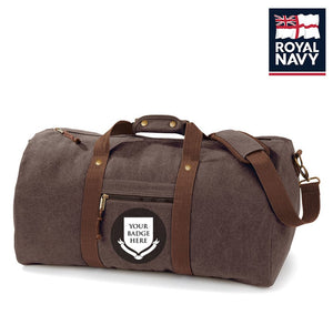 Royal Navy Units Vintage Canvas Holdall