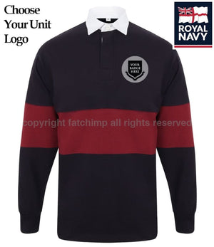 Royal Navy Units Panelled Rugby Shirt