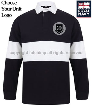 Royal Navy Units Panelled Rugby Shirt