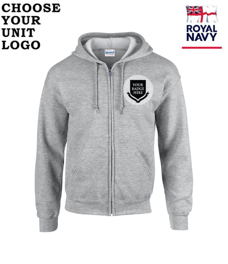 Royal Navy Units Unisex Full Zip Hoodie