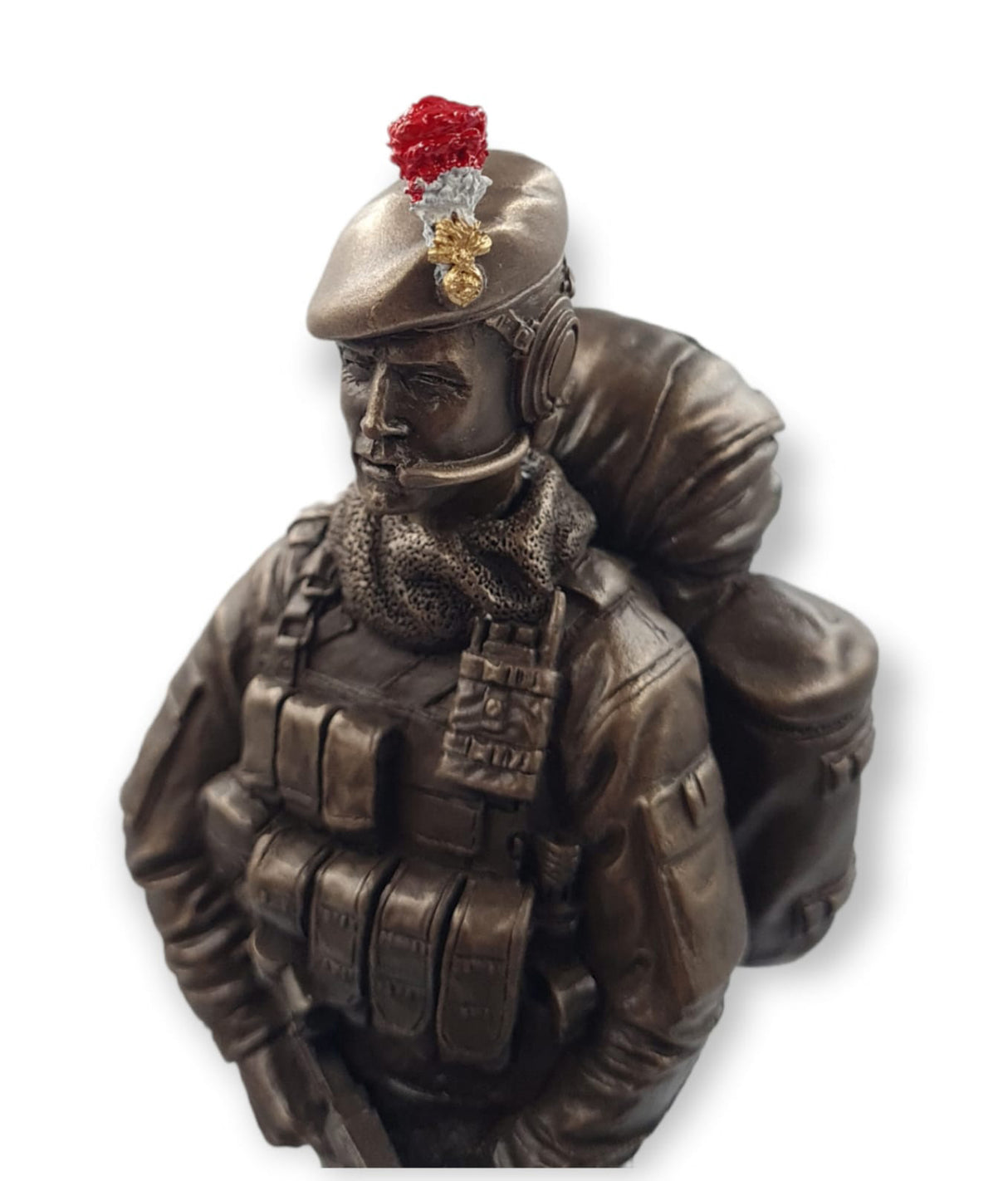 Standing Fusilier Soldier With SA80 Cold Cast Bronze Figurine