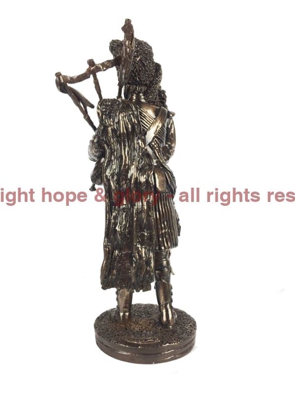 Royal Regiment of Scotland Piper Cold Cast Bronze Military Statue – Fat ...