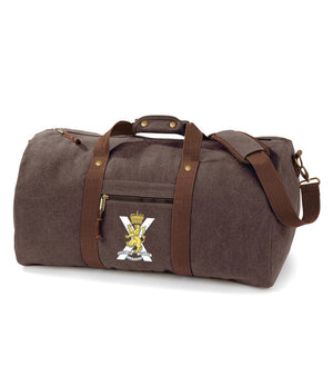 Royal Regiment of Scotland Vintage Canvas Holdall