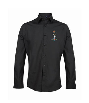 Royal Signals Embroidered Long Sleeve Oxford Shirt