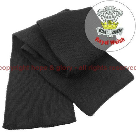 Scarf - Royal Welsh Heavy Knit Scarf