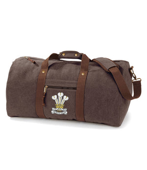 Royal Welsh Vintage Canvas Holdall