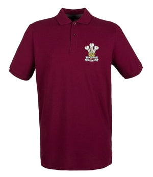 Royal Welsh Embroidered Pique Polo Shirt