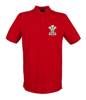 Royal Welsh Embroidered Pique Polo Shirt