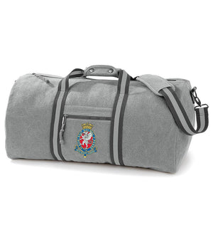 Royal Wessex Yeomanry Vintage Canvas Holdall