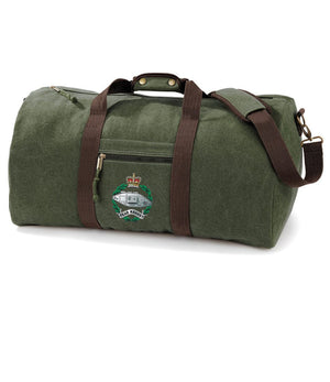 Royal Tank Regiment RTR Vintage Canvas Holdall