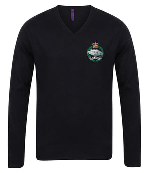 Royal Tank Regiment RTR Lightweight V Neck Sweater