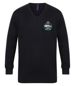 Royal Tank Regiment RTR Lightweight V Neck Sweater