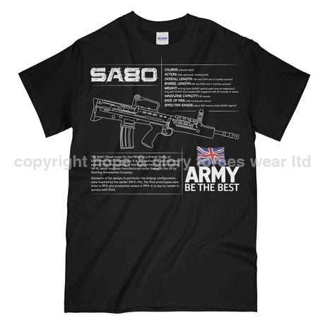 SA80 British Army Rifle Spec Printed T-Shirt