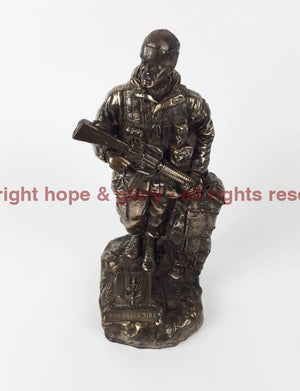 Military Statue - SAS Trooper Soldier Cold Cast Bronze Military Statue