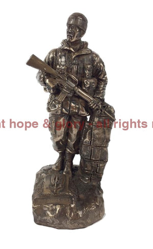 Military Statue - SAS Trooper Soldier Cold Cast Bronze Military Statue