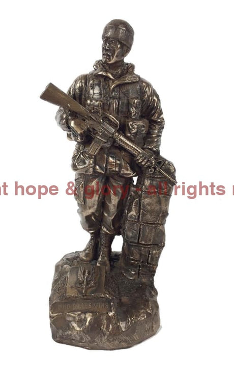 Military Statue - SAS Trooper Soldier Cold Cast Bronze Military Statue