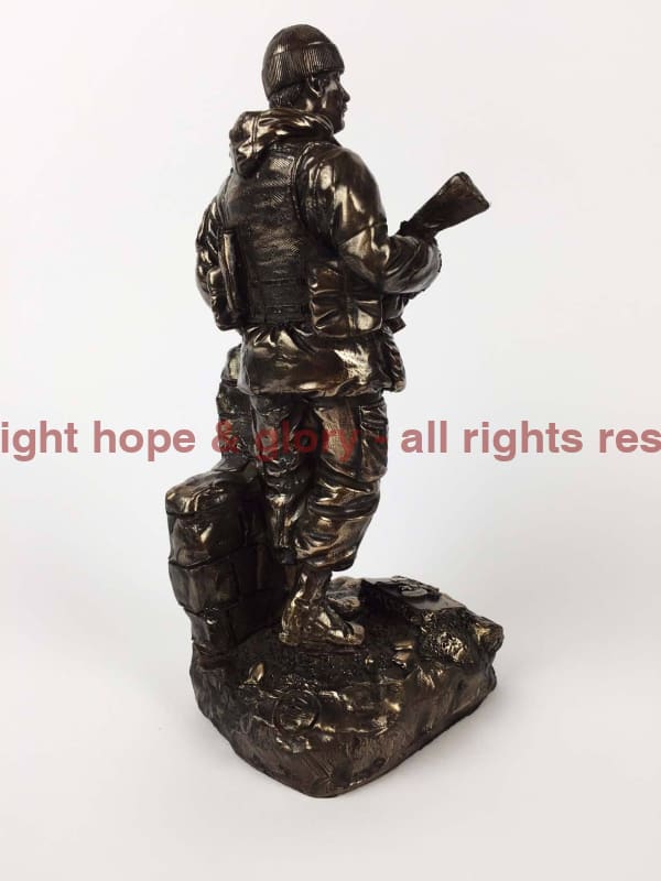 Military Statue - SAS Trooper Soldier Cold Cast Bronze Military Statue