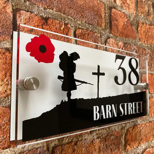 Scotland 'The Brave' Soldier Scene House Sign