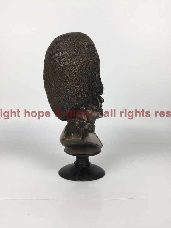 Military Statue - Scots Guards Bust Cold Cast Bronze Military Statue Sculpture