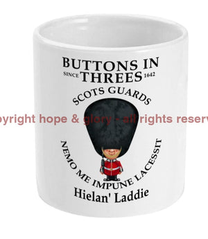 Scots Guards Buttons in Three's Ceramic Mug