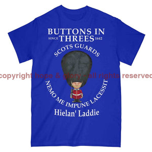 Scots Guards Buttons In Three's Military Printed T-Shirt