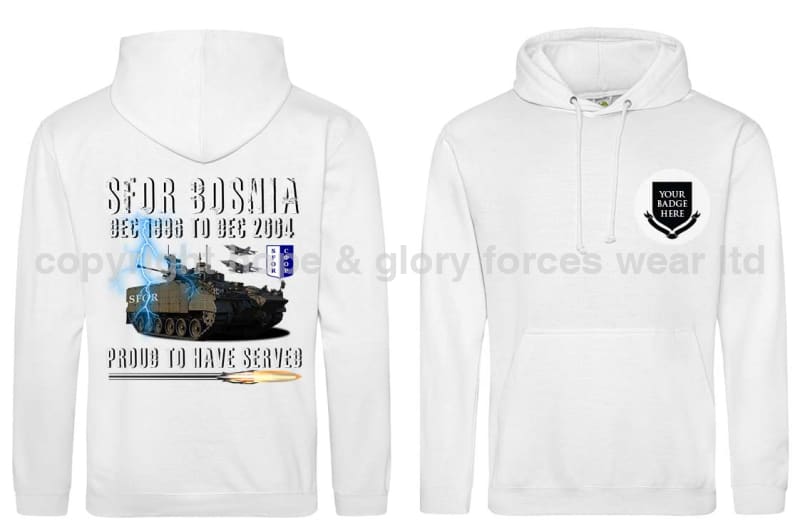 SFOR Bosnia Proud To Have Served Double Side Printed Hoodie