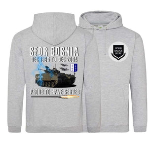 SFOR Bosnia Proud To Have Served Double Side Printed Hoodie