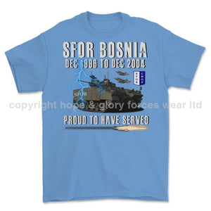 SFOR Bosnia Proud To Have Served Printed T-Shirt