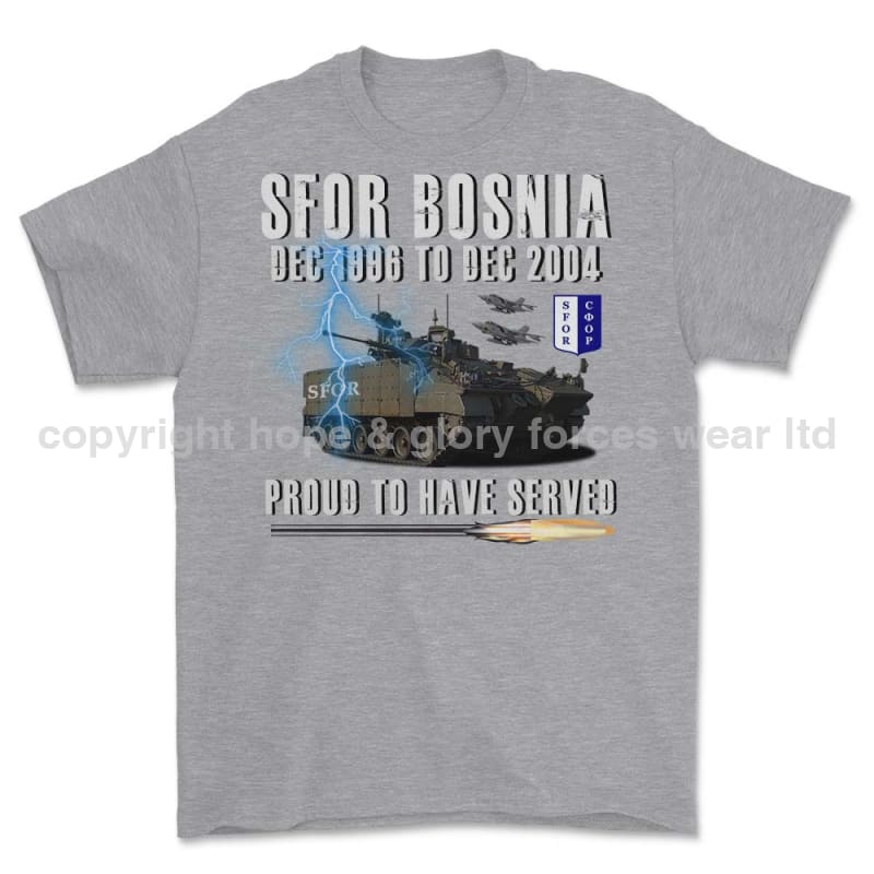 SFOR Bosnia Proud To Have Served Printed T-Shirt