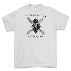 Strength and Honour Cross Swords Printed T-Shirt