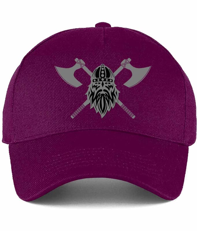 Never Surrender Embroidered Ultimate Cotton Panel Cap Burgundy Baseball