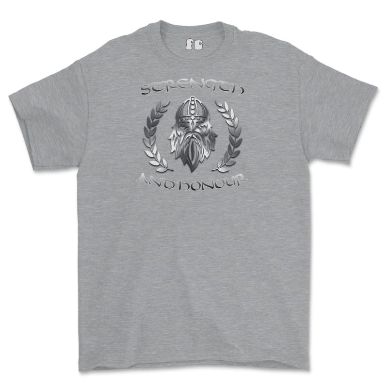 Strength and Honour Laurel Reaf Printed T-Shirt