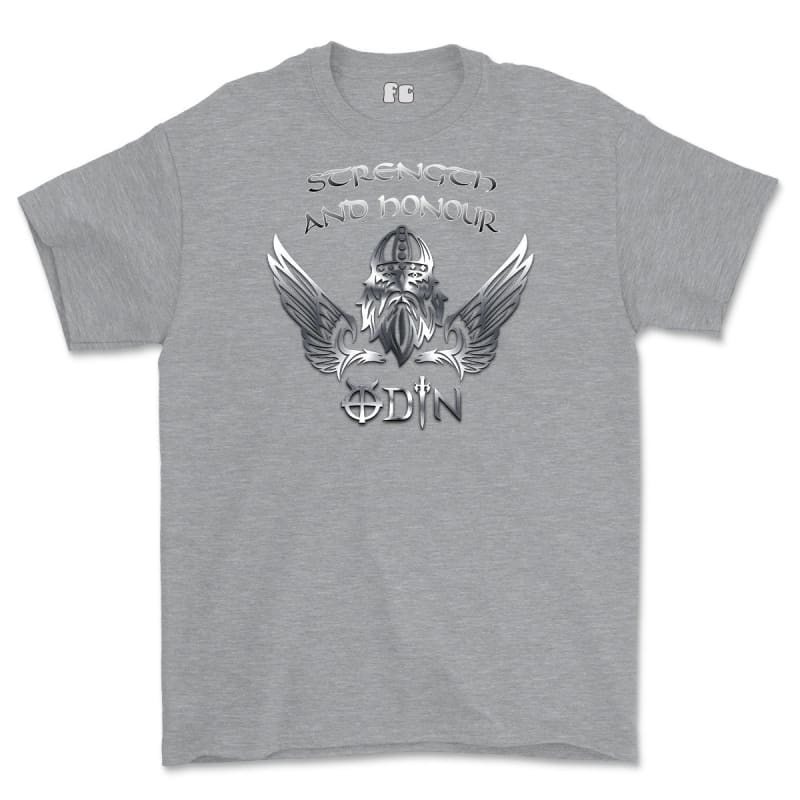 Strength and Honour Odin Printed T-Shirt