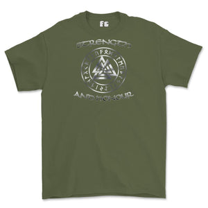 Strength and Honour Valknut Printed T-Shirt