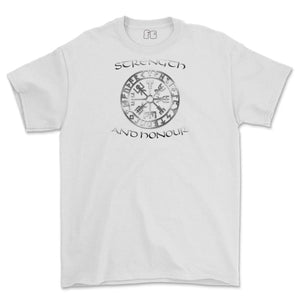 Strength and Honour Viking Compass Printed T-Shirt