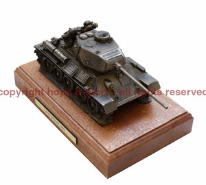 Military Statue - T-34 Medium Tank Cold Cast Bronze Military Statue Sculpture