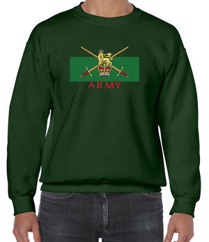 Territorial Army Front Printed Sweater