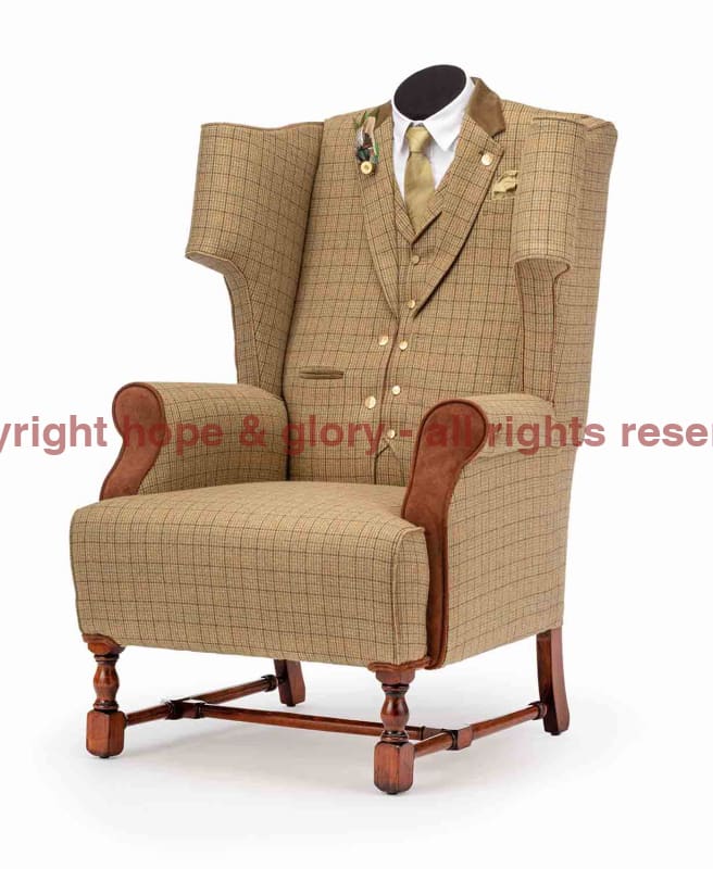 THE COUNTRY GENT TWEED WING CHAIR